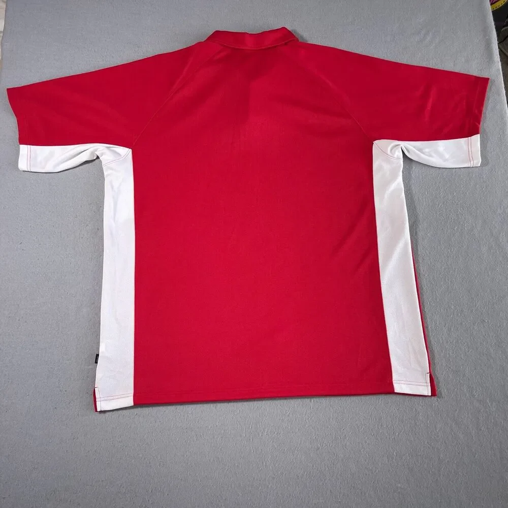 VTG Louisville Cardinals Nike Polo Shirt Men XXL Red Dri-Fit‎ Football Coaches